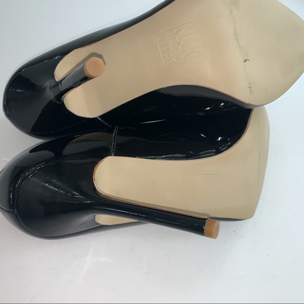 NAK No Animal Killed Black JACKIE Vegan Stiletto - Picture 9 of 11